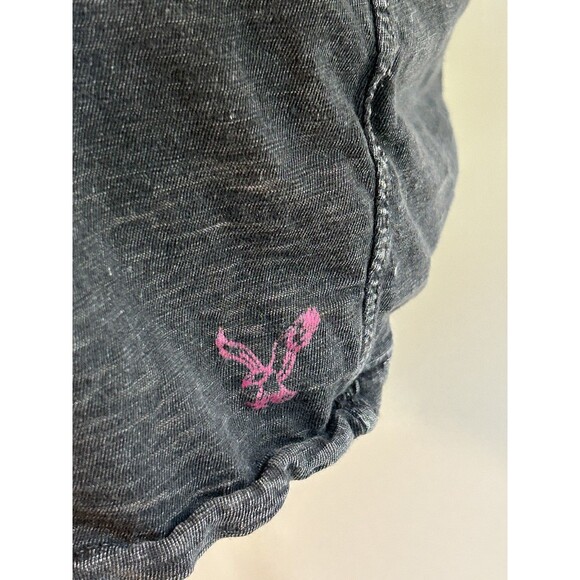 American Eagle Outfitters Black Washed Out VINTAGE Tee Women’s Medium - Picture 3 of 8